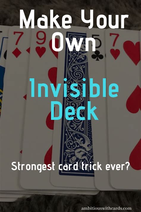 invisible card deck.
